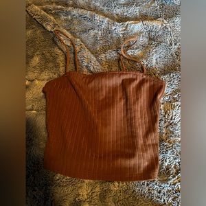 Brown Spaghetti, Strap Tank Top